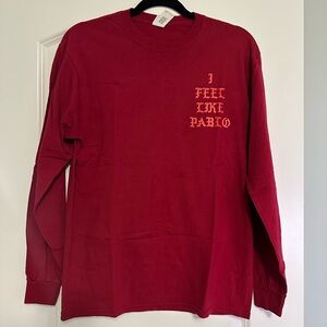 Kanye West I Feel Like Pablo Red Long Sleeve Shirt